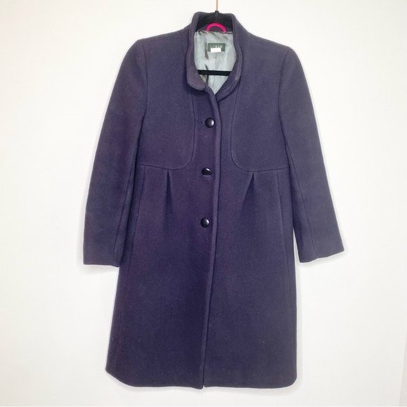 J. Crew Stadium-Cloth Shipley Coat in Dark Navy - Picture 3 of 7